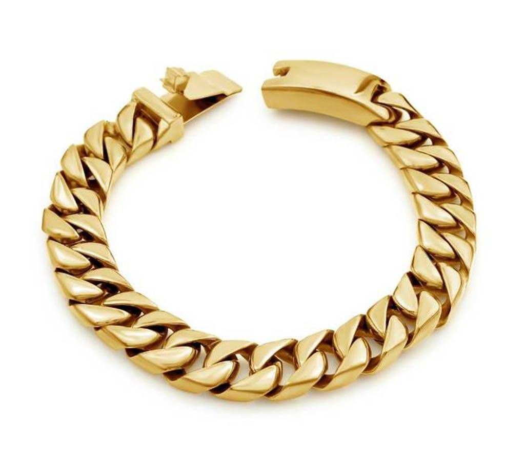 Men's Bracelet Stainless Steel Bracelet-Gold