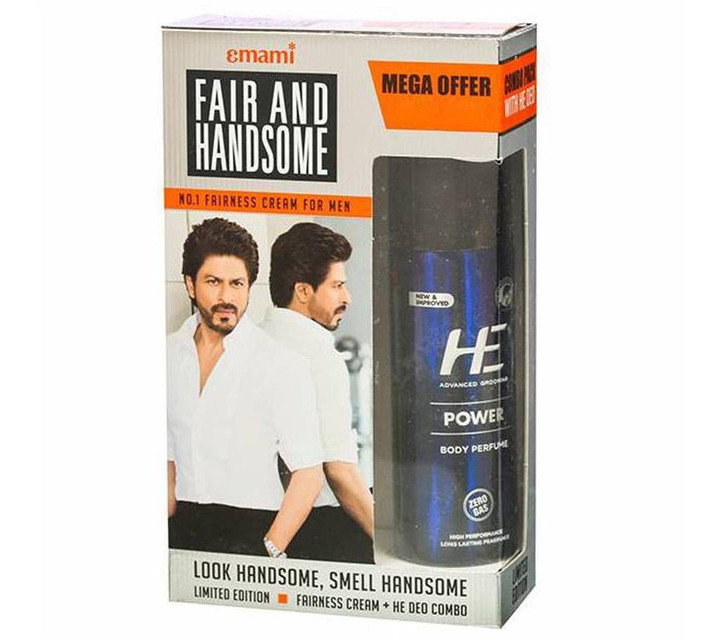 Fair And Handsome (Emami) Cream + (Free HE Deo 40 ml) 60 ml India