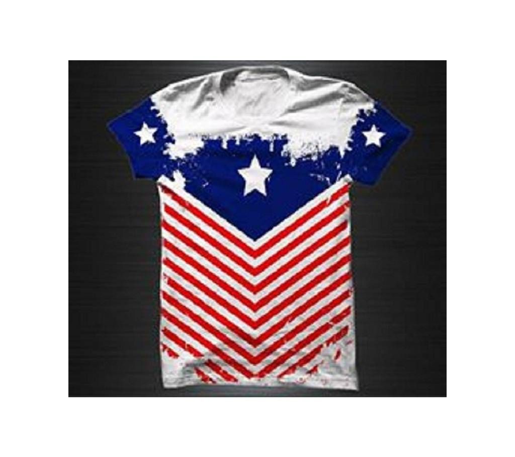USA Menz Round Neck T-Shirt