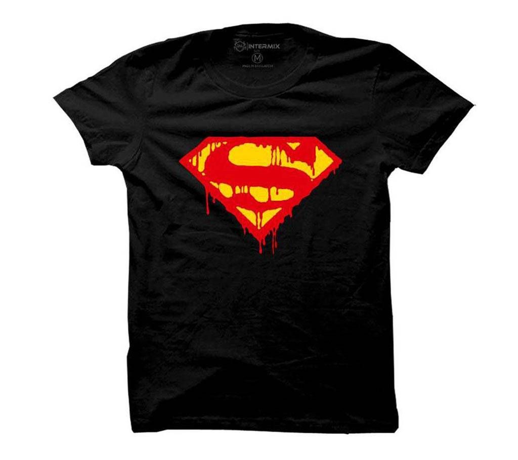 ?????? Supermen Black Cotton T-shirt