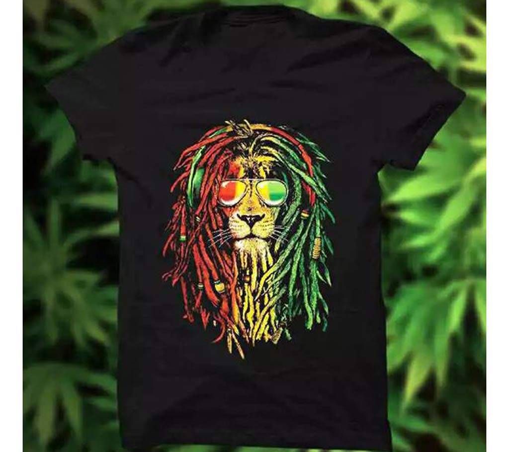 Mens Cotton T-shirt - Lion