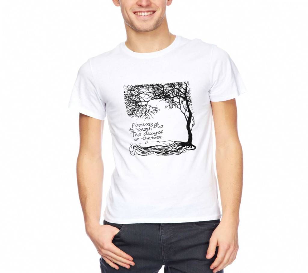 Gents Half Sleeve Cotton TREE T-Shirt
