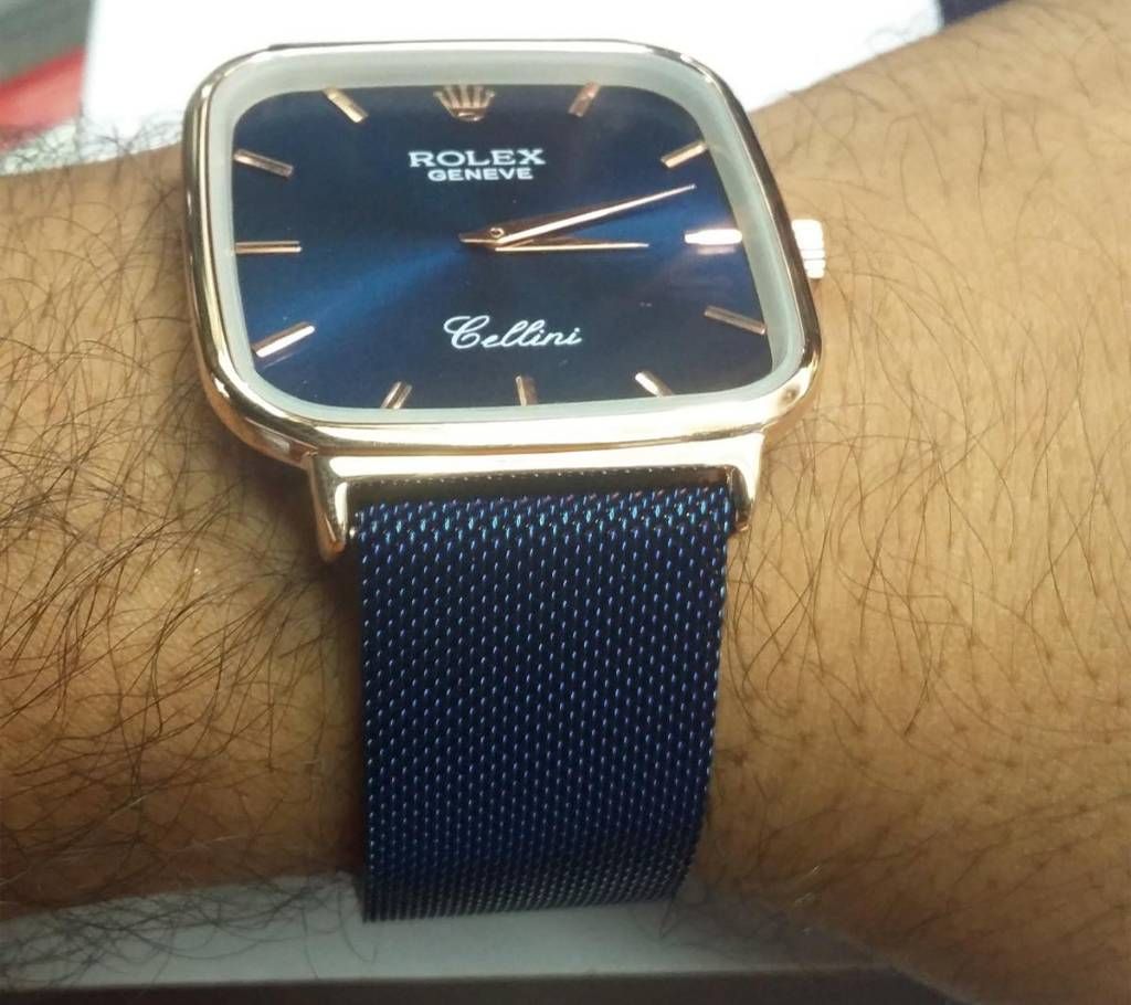 MAGNET BLUE STAINLESS STEEL ANALOG WATCH FOR MENS