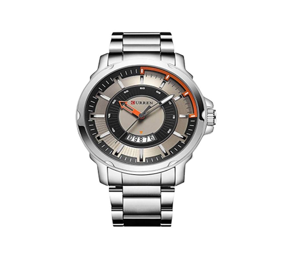 Curren Silver Alloy Wrist Watch for Men