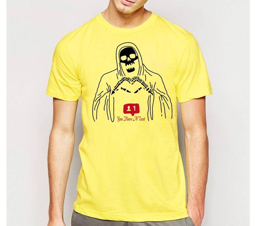 Ghost Men's Cotton Round Neck T-Shirt