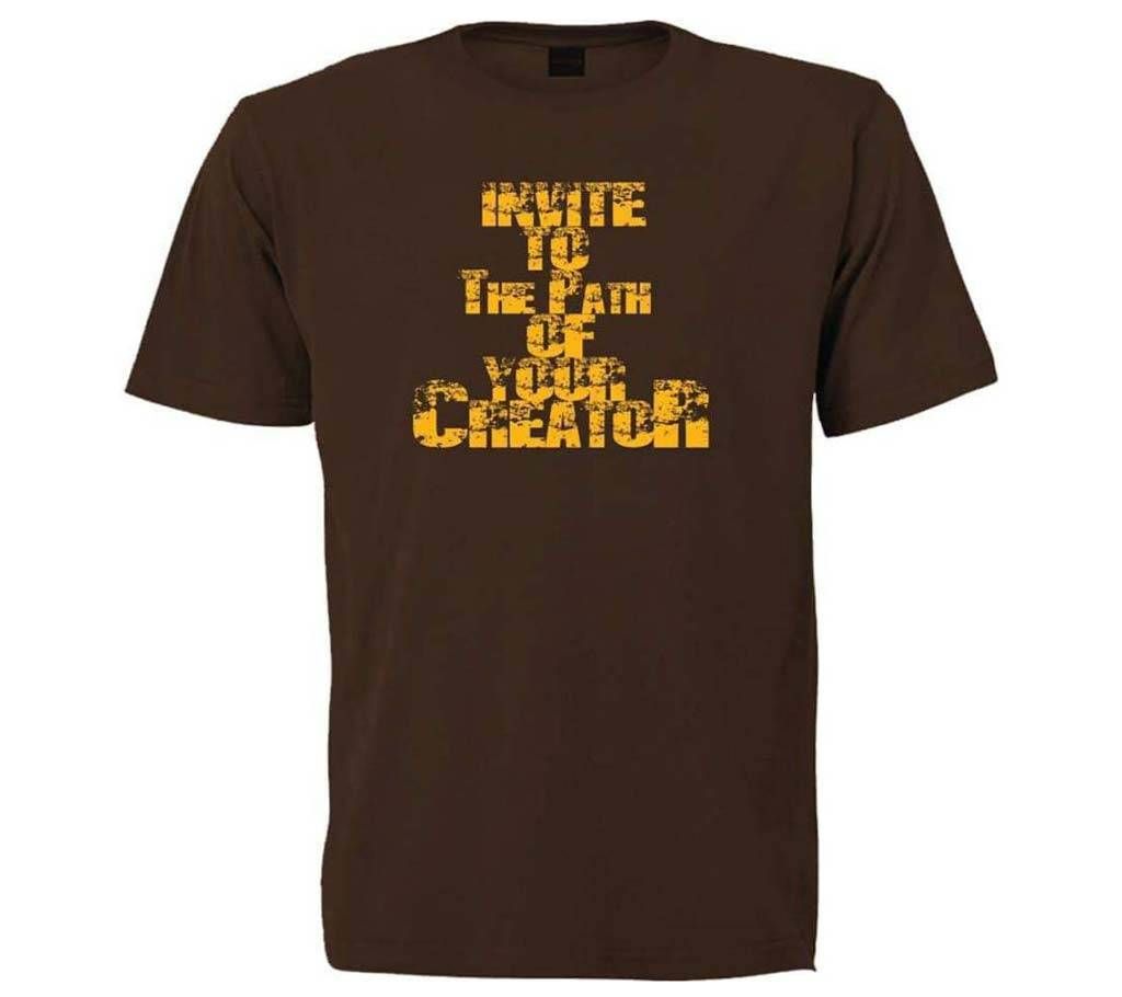 Invite to the Path of your Creator Half T-Shirt for Men