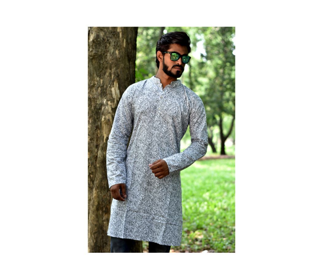 Menz Cotton Contrast Semi Cotton Panjabi 