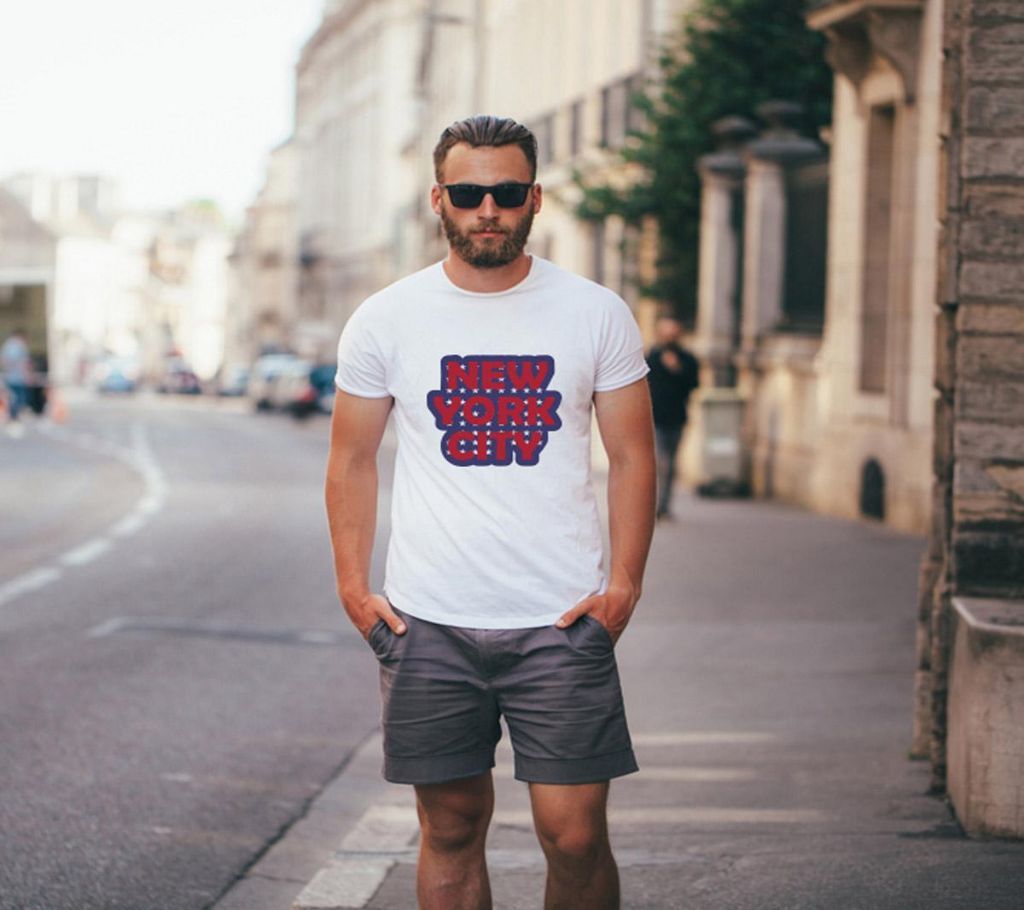 New york cotton T-Shirt for Men