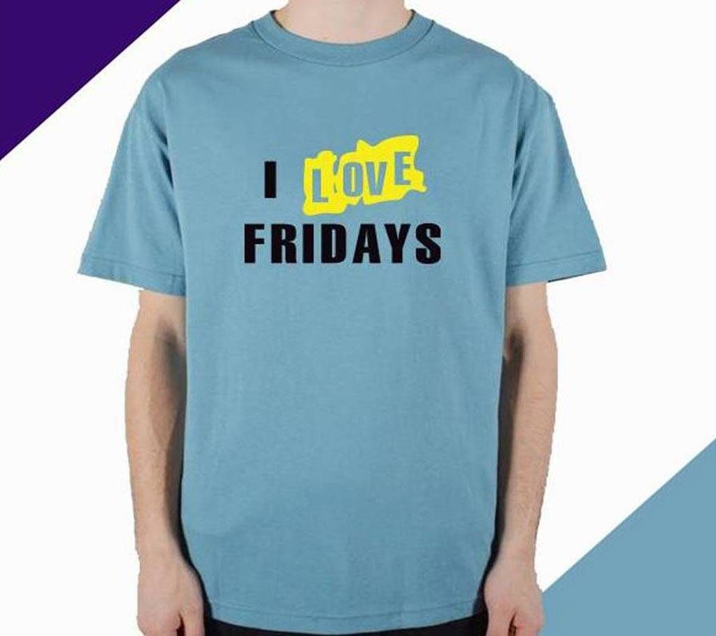 Mens Love Fridays Cotton Round Neck  t-shirt