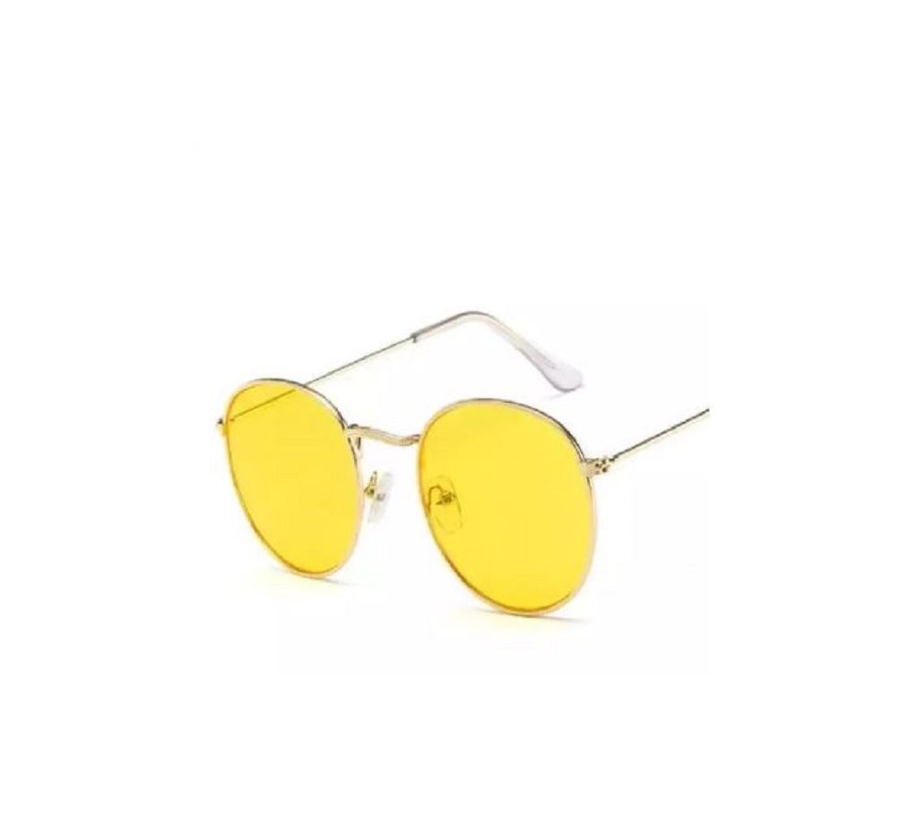 Yellow Round Sunglasses For Men And Women