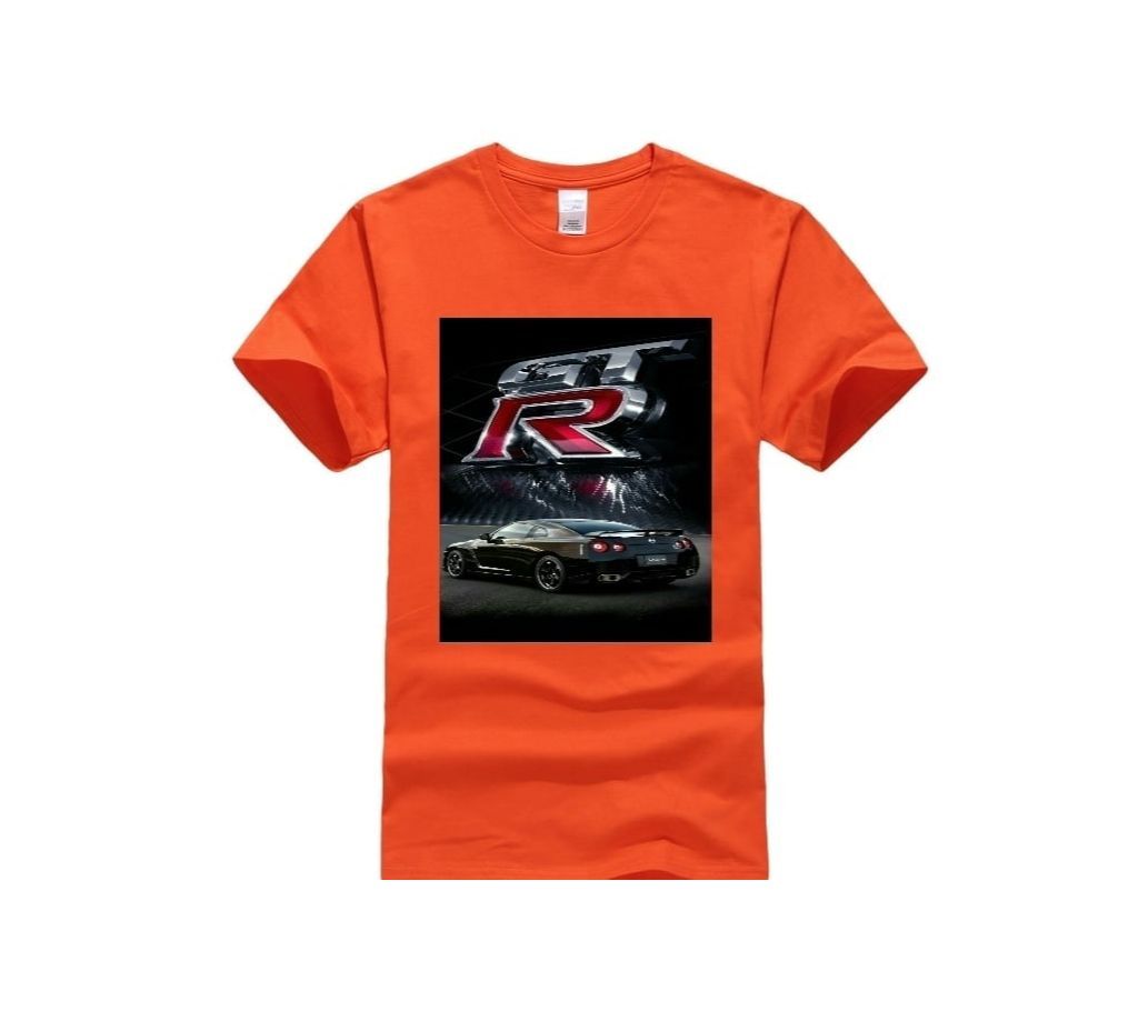 GT R Half Sleeve Mens Tshirt 