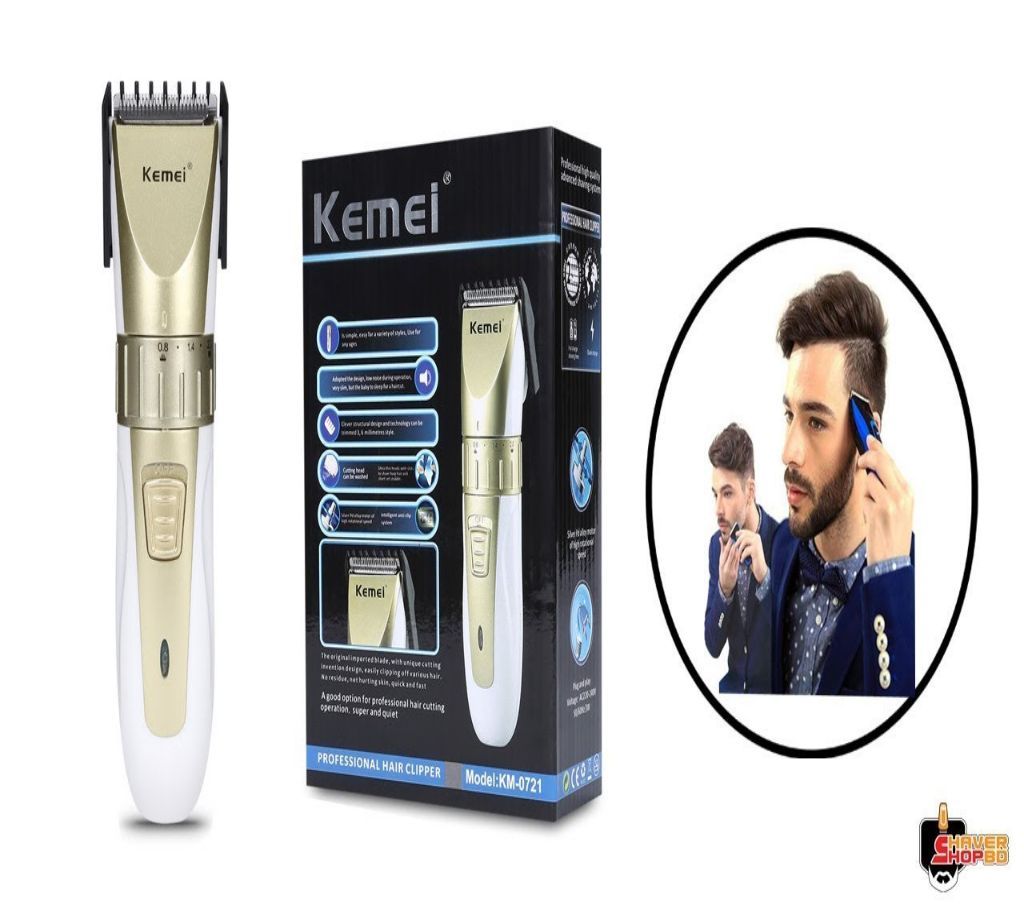 Kemei Adjustable Rechargeable Hair Clipper Beard Trimmer 