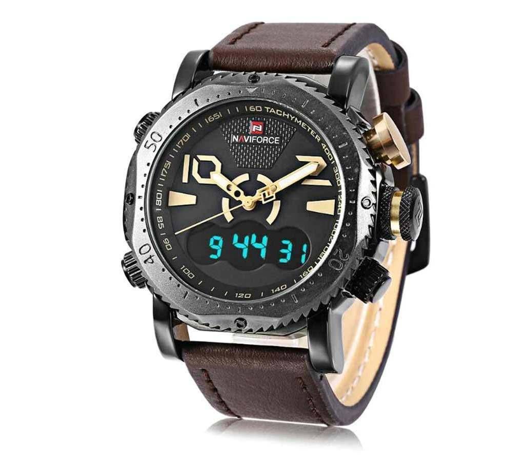 Naviforce Dual Time Menz Wrist Watch