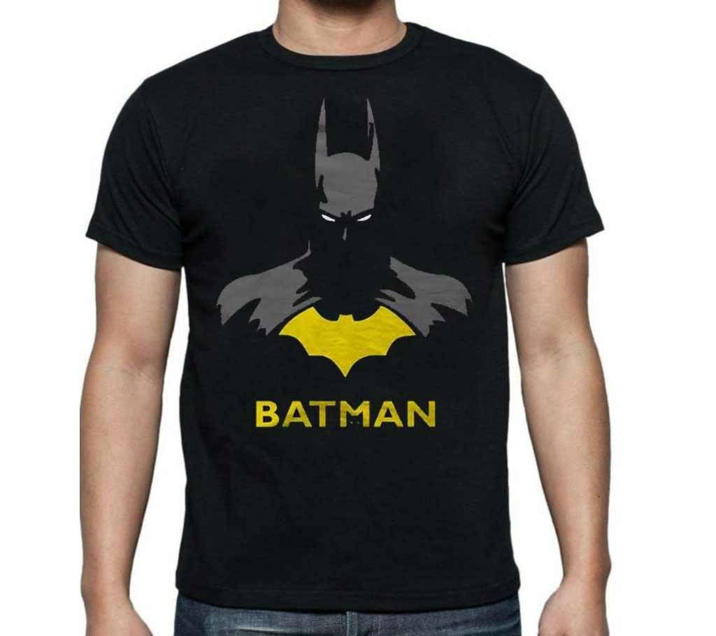 Batman Menz Round Neck Short Sleeve T-Shirt - Black