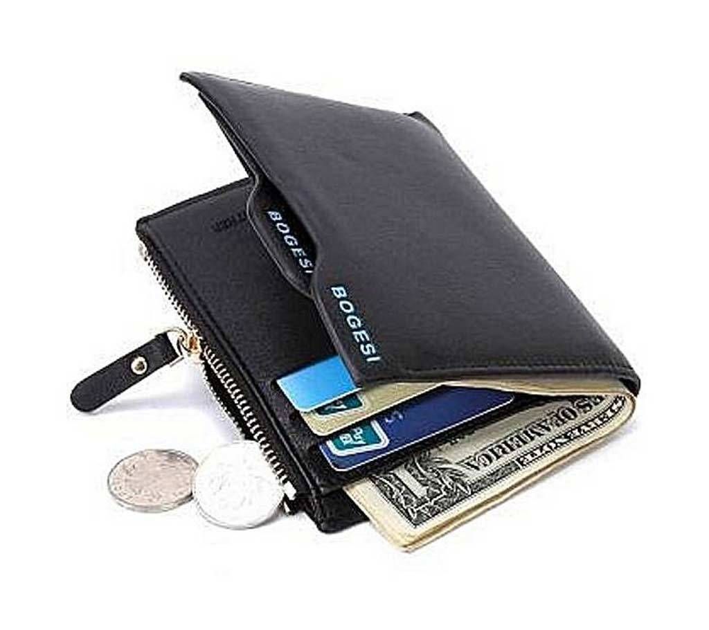 Bogesi Black Leather Wallet
