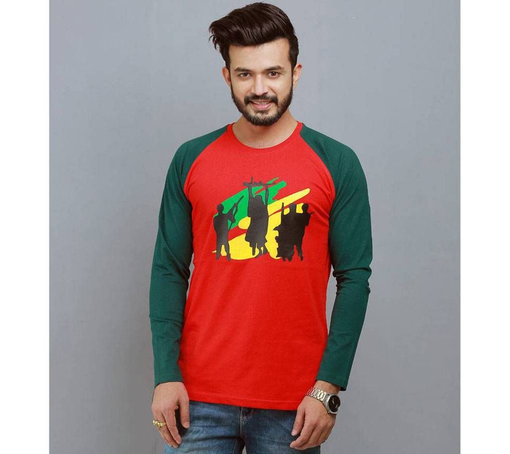 Special Bijoy Dibosh Men's Full Sleeve T-Shirt By Swapon’s World SW3507T







