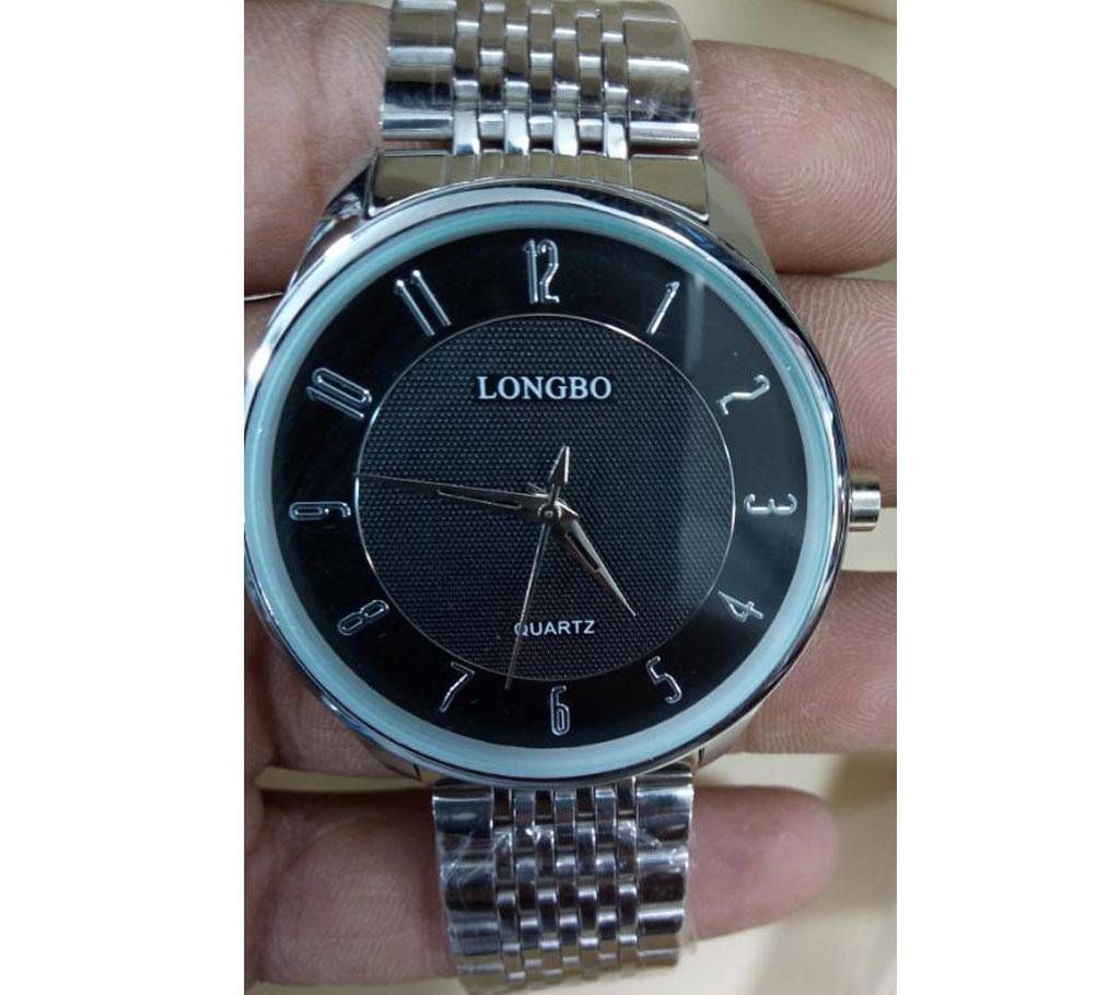 Longbo Men's Metal Chain Wrist Watch 