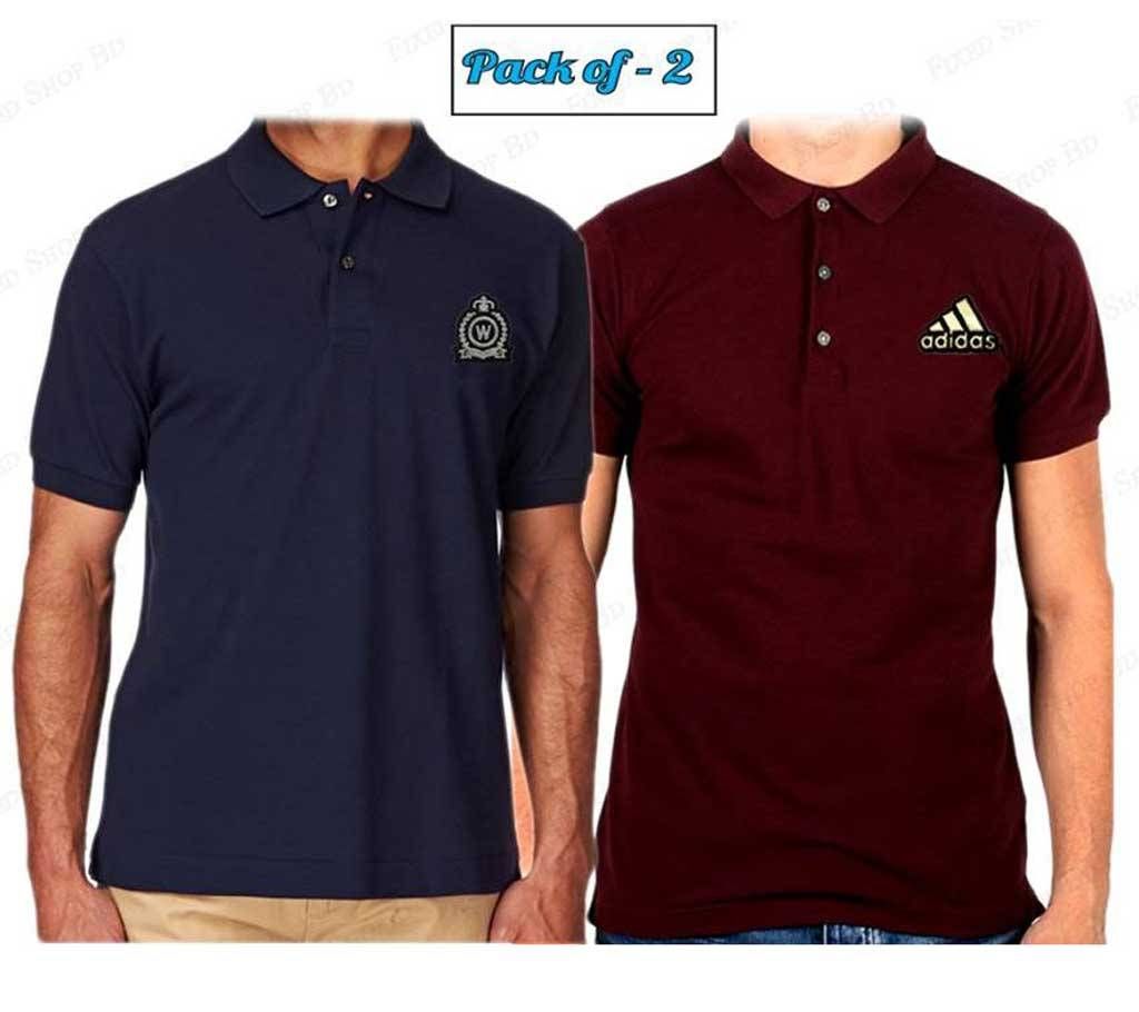 Mens Casual Polo-Shirt Combo Pack 2 pcs