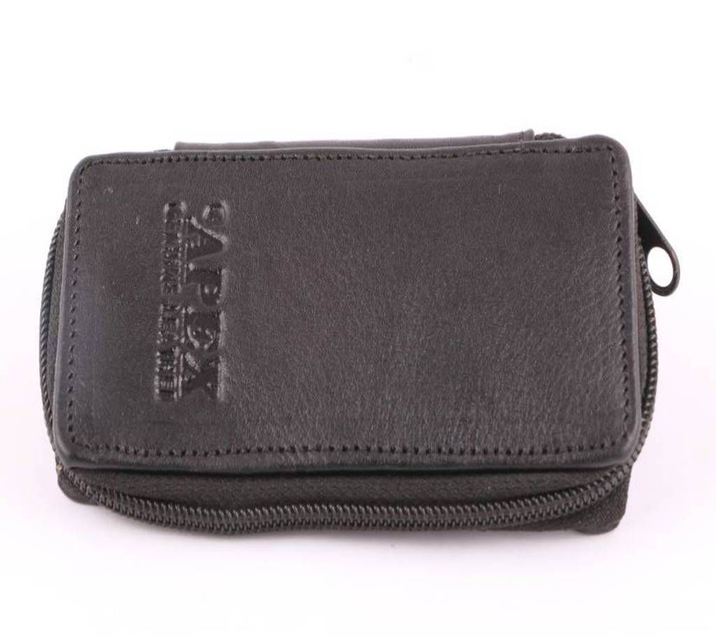 Key ring leather wallet