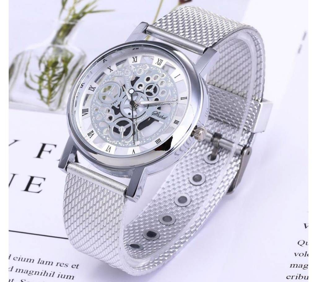 Metallic Mens Skeleton Watch WSY15898