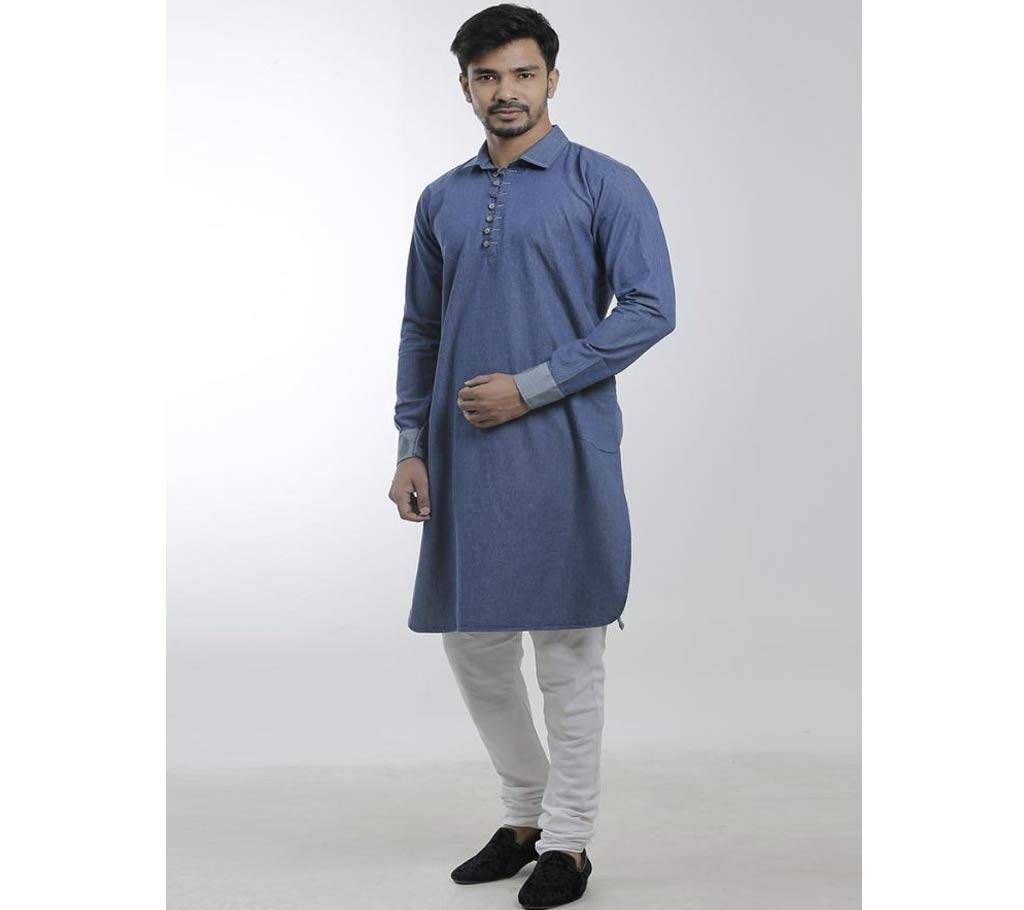 Deep blue Stylish panjabi For Man
