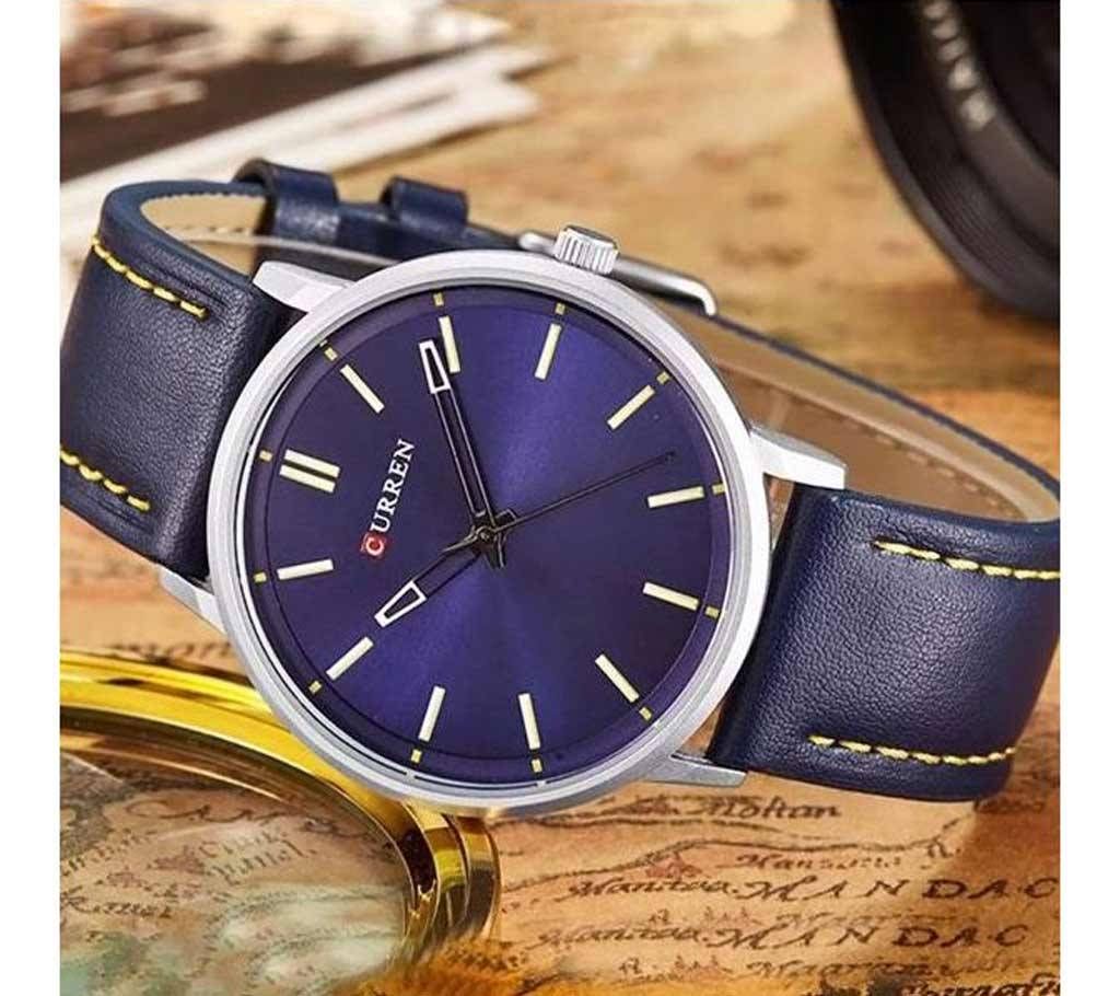 Fashionable Mens Watch Curren 8233 - Blue - B24