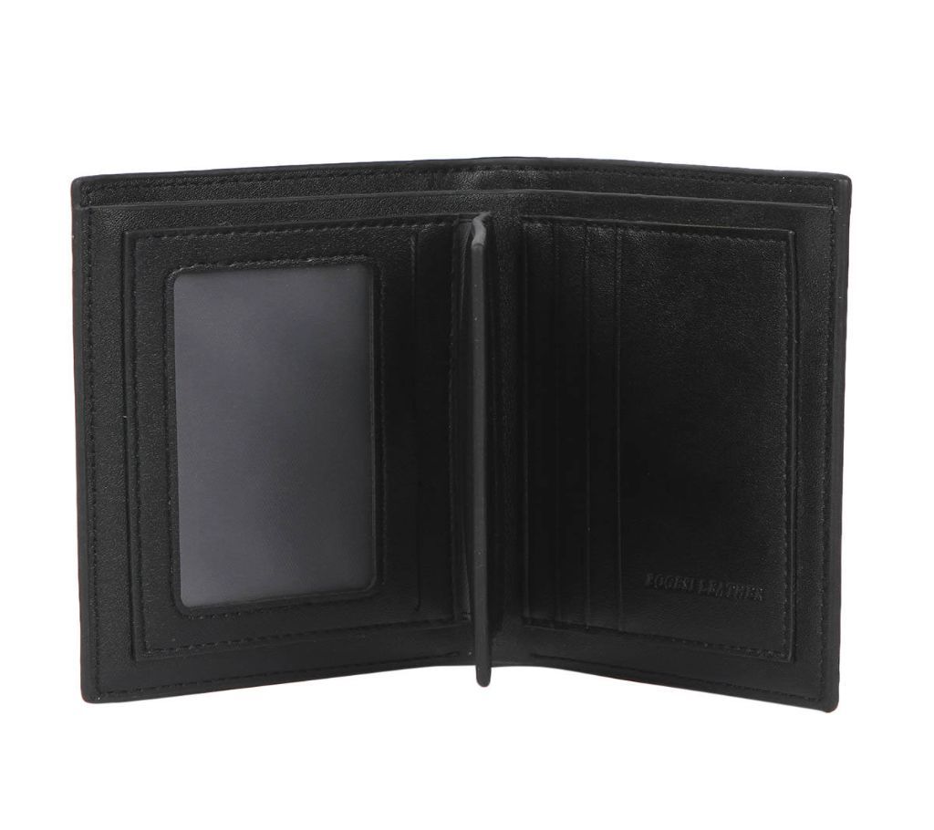 BOGES Leather money bag for men