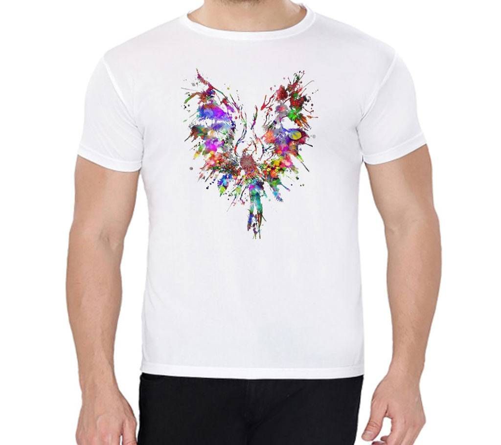 Colorful Wings - Half Sleeve T-shirt For Men