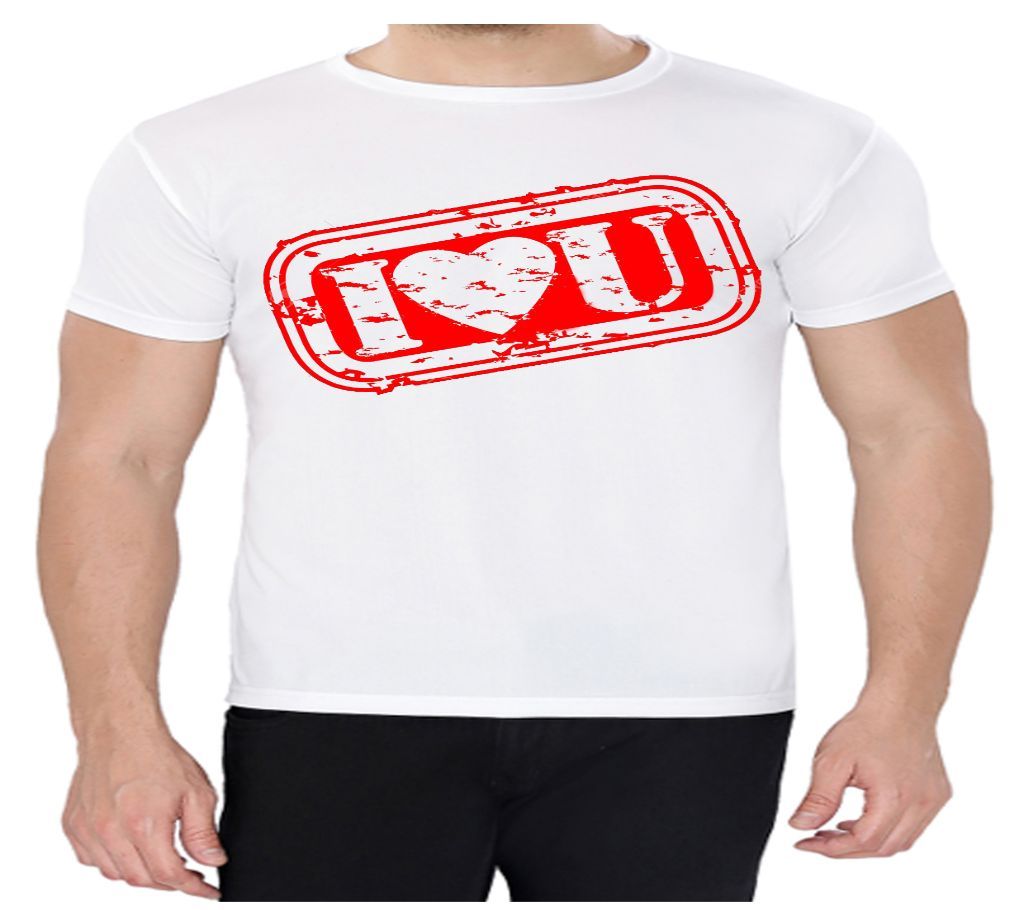 Love Stamp - Half Sleeve T-shirt For Men