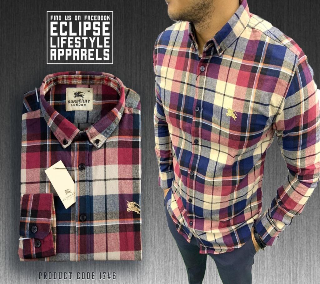 Rich Cotton Check casual Shirt for men 