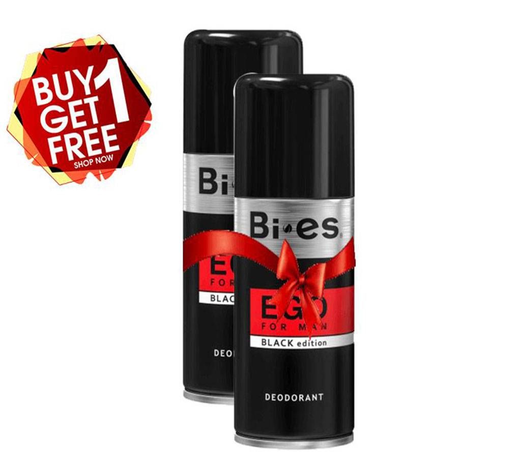 Bi-es Deodorant EGO BLACK EDITION MENS PERFUME 150ML-Poland(Buy 1 Get 1)