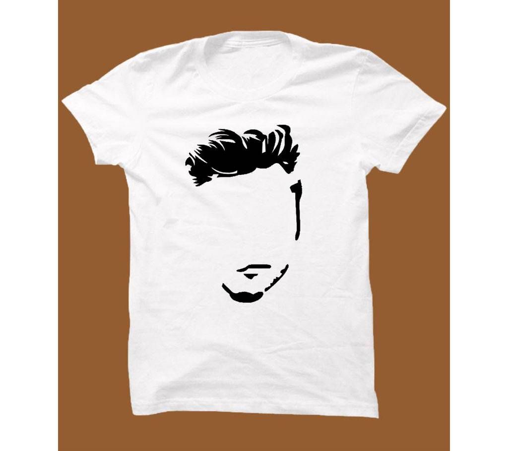 White Cotton Short Sleeve T-Shirt for Men WTS003