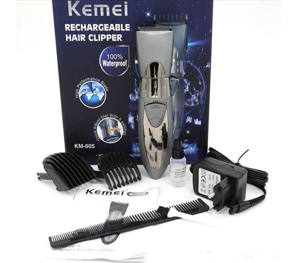 Kemei waterproof beard trimmer