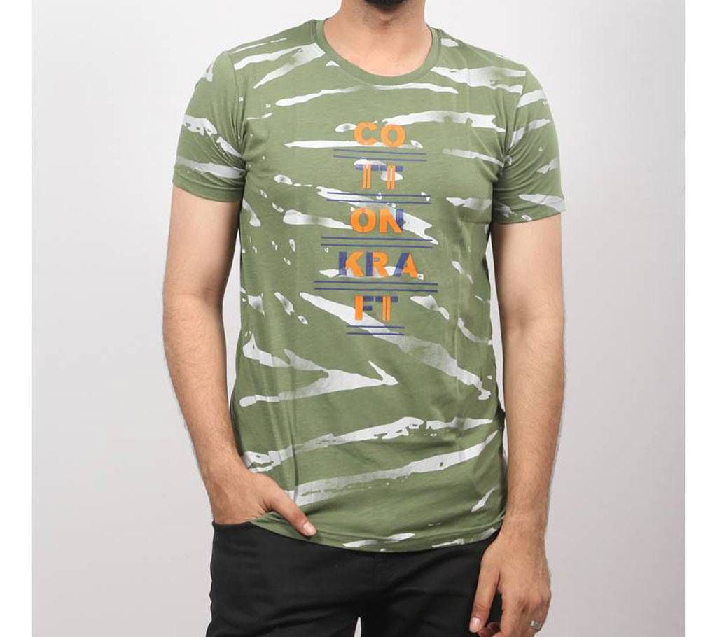 Green Cotton AOP T-Shirt