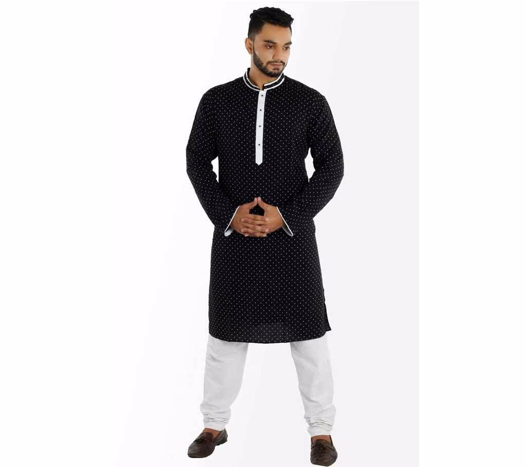 Printed Contrast Punjabi