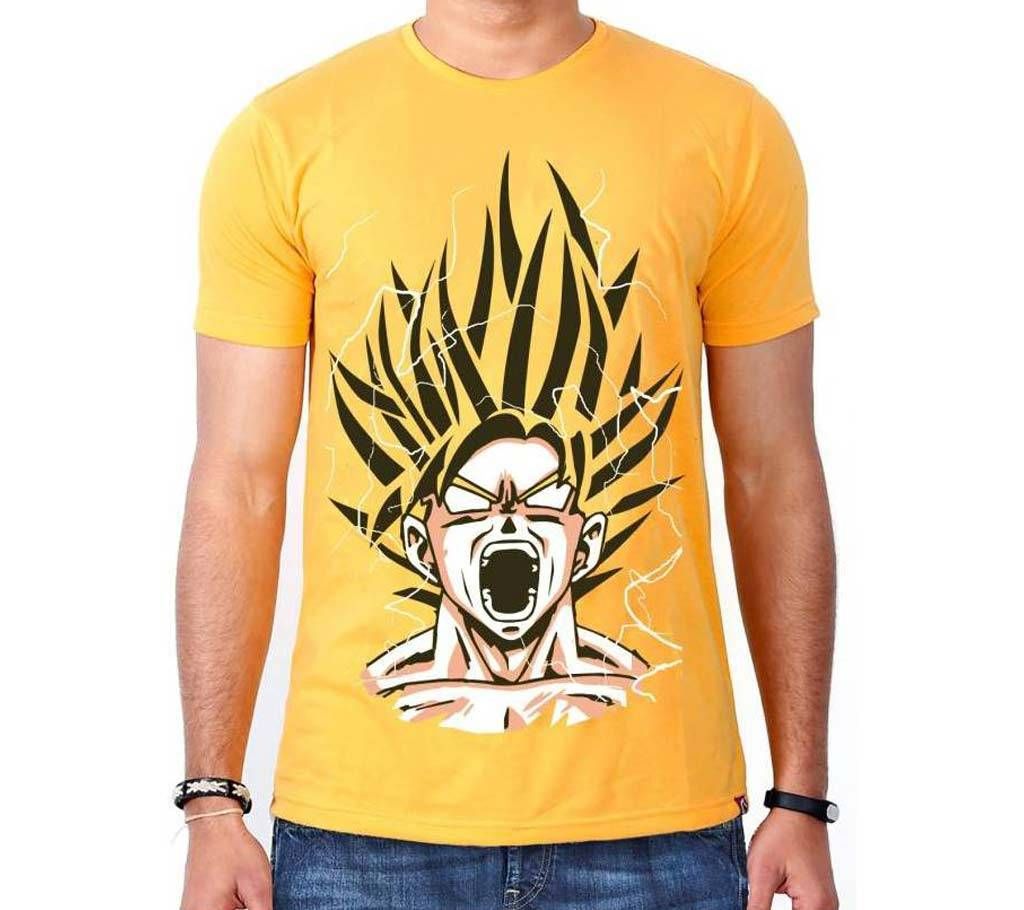 Goku- Super Saiyan Gents Half Sleeve Cotton T-Shirt