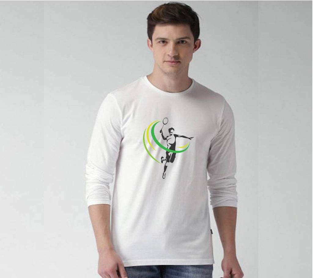 Badminton Gents Full Sleeve T-Shirt