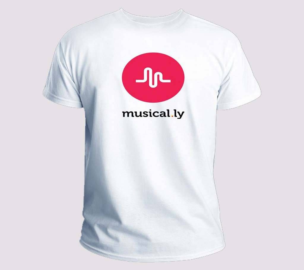 Musically Half Sleeve T-shirt For Mens