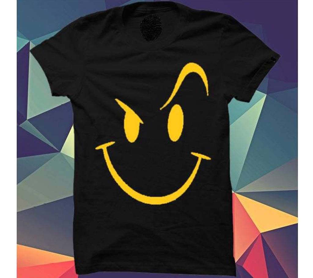 Funny Black Cotton T-shirt