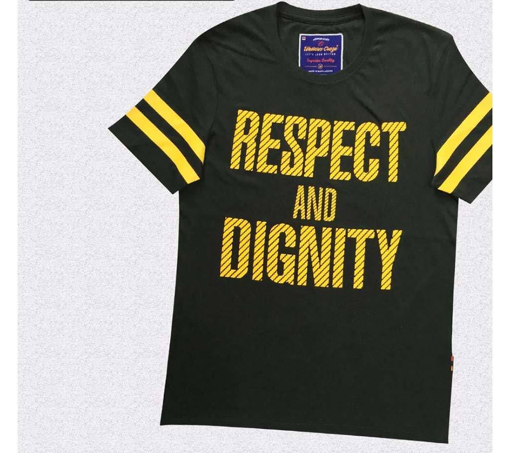 RESPECT AND DIGNITY Gents Half Sleeve Cotton T-shirt 