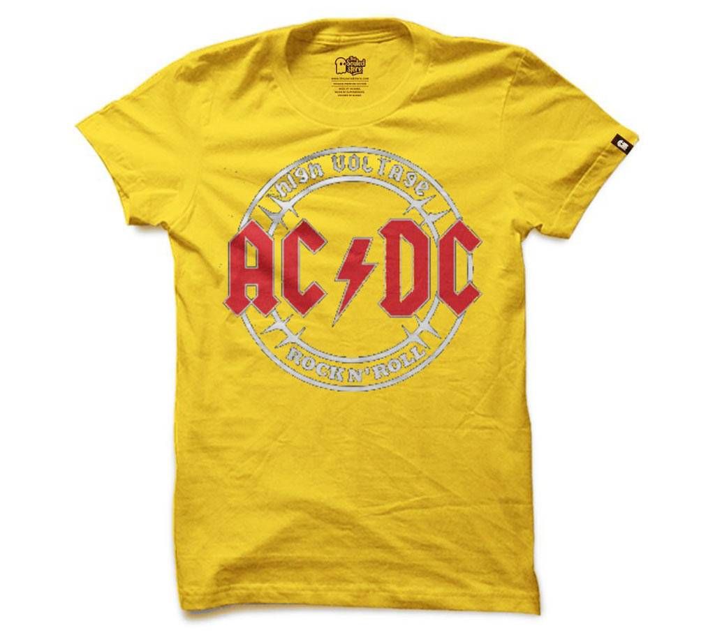 ACDC Yellow Gents Summer T-Shirt - 