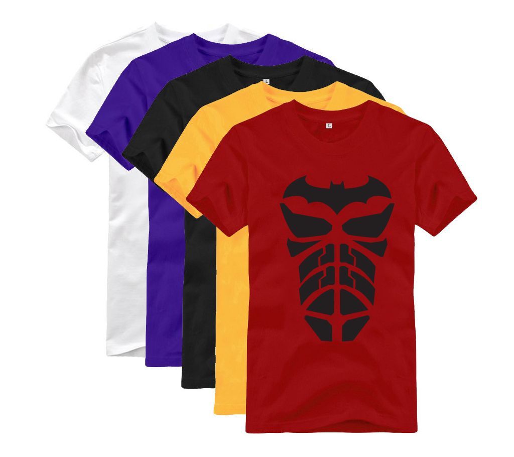 5 Pcs Combo Batman T-Shirt For Man.