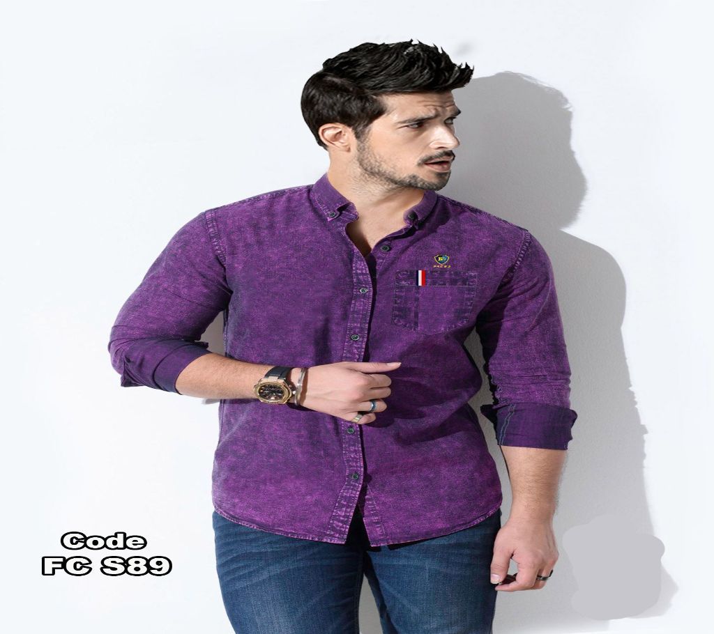 Purple Full Sleeve Shirt for Men