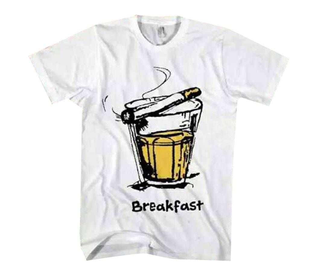 Breakfast Menz Cotton Round Neck T-Shirts