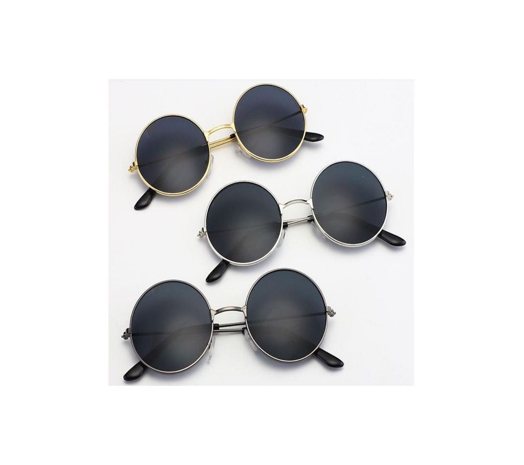 2020-Black Round Sunglasses For Men And Women-1pcs 