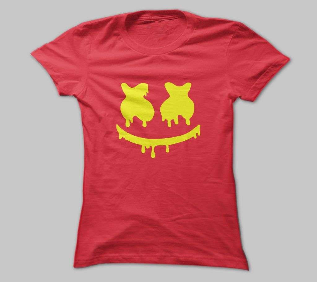 MARSHMALLOW RED COTTON TSHIRT FOR MEN