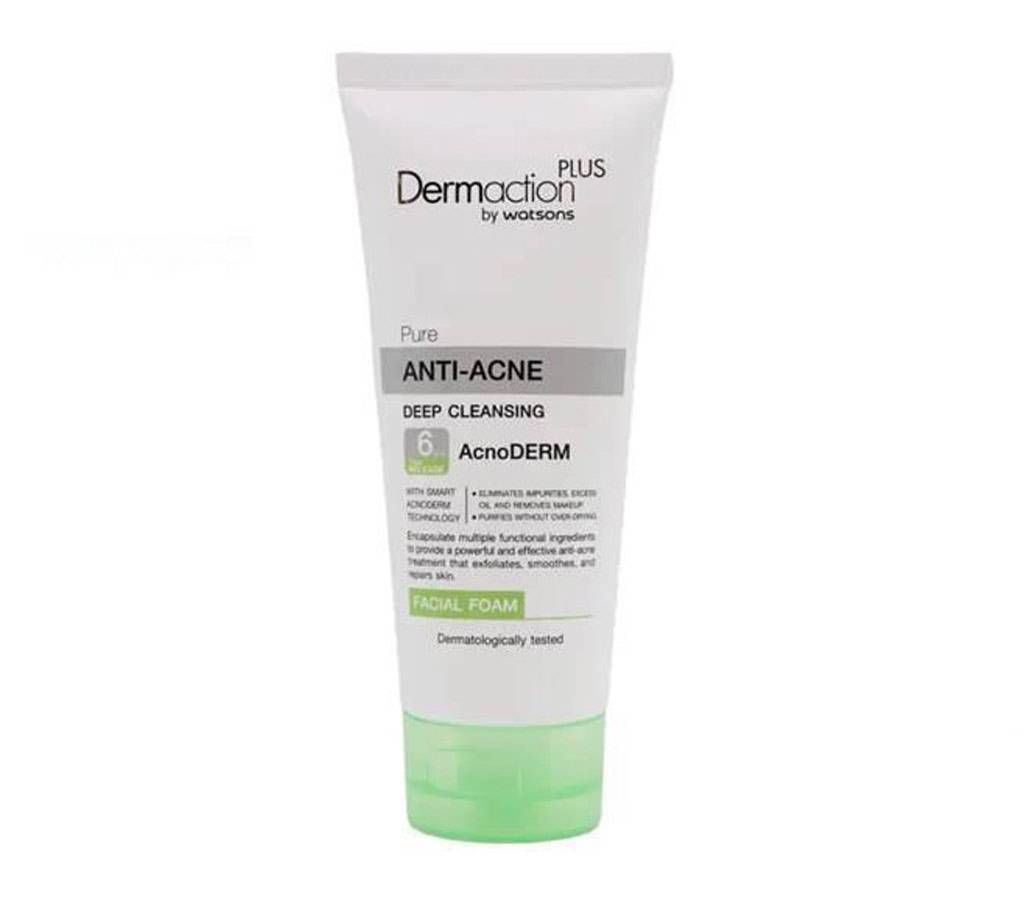 Dermaction plus by Watson  pure anti acne deep Cleansing-150ml-Thailand 