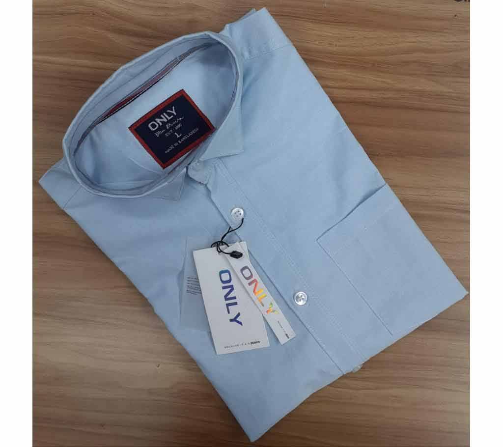 Full Sleeve Casual Shirt For Mens- Solid Color 