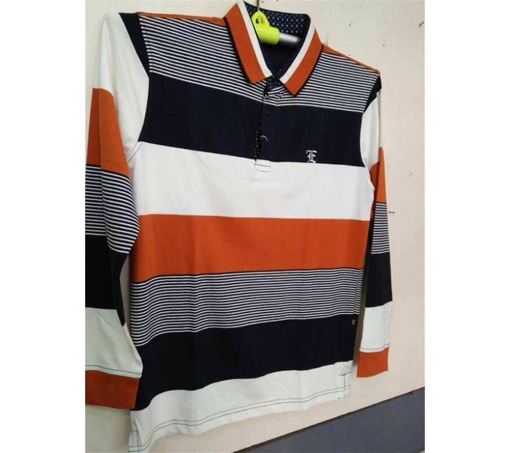 Mens Fulll Sleeve Polo Shirt (EASY Orginal stripe)