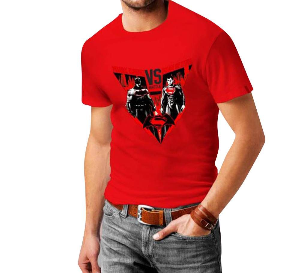 Batman vs Superman Red T-shirt